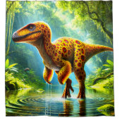 Dinosaurier Duschvorhang (Vorderseite)