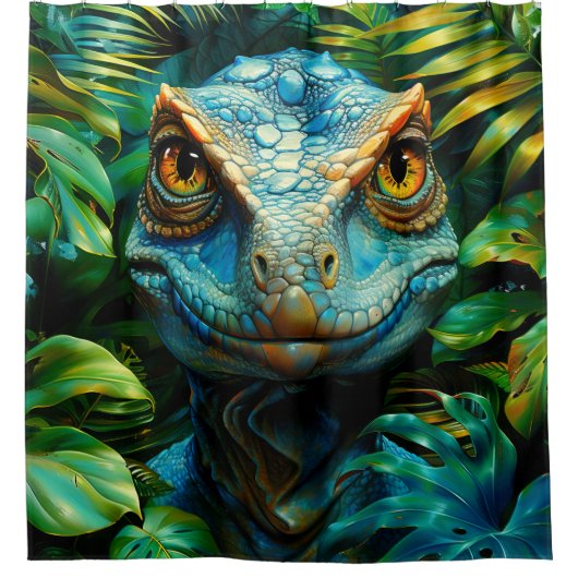 Dinosaurier Duschvorhang (Vorderseite)