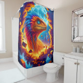 Dinosaurier Duschvorhang (Beispiel)