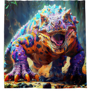 Dinosaurier Duschvorhang
