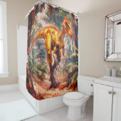 Dinosaurier Duschvorhang (Beispiel)