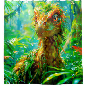 Dinosaurier Duschvorhang
