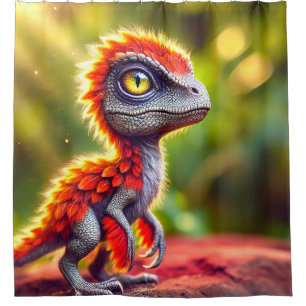 Dinosaurier Duschvorhang