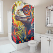 Dinosaurier Duschvorhang (Beispiel)