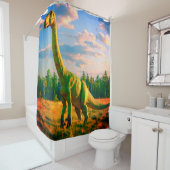 Dinosaurier Duschvorhang (Beispiel)