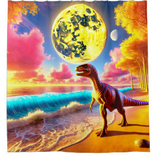 Dinosaurier Duschvorhang