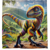 Dinosaurier Duschvorhang (Vorderseite)