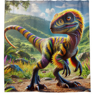 Dinosaurier Duschvorhang