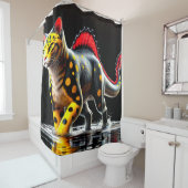 Dinosaurier Duschvorhang (Beispiel)