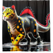 Dinosaurier Duschvorhang (Vorderseite)