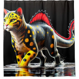 Dinosaurier Duschvorhang