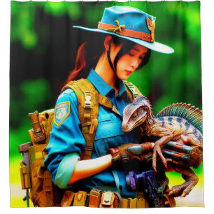 Dinosaurier Duschvorhang