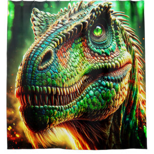 Dinosaurier Duschvorhang