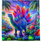 Dinosaurier Duschvorhang (Vorderseite)