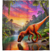 Dinosaurier Duschvorhang (Vorderseite)