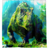 Dinosaurier Duschvorhang (Vorderseite)