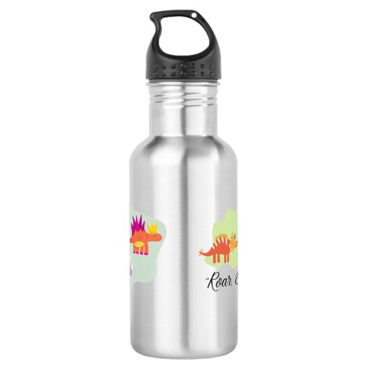 Dinosaurier Edelstahlflasche (Rückseite)