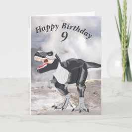 Dinosaurier Editable Card mit Alter Karte