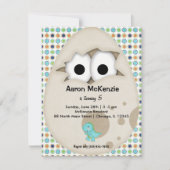 Dinosaurier Egg Einladung (Vorderseite)