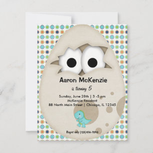 Dinosaurier Egg Einladung