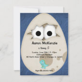 Dinosaurier Egg Einladung (Vorderseite)