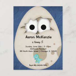 Dinosaurier Egg Einladung