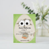 Dinosaurier Egg Einladung (Stehend Vorderseite)