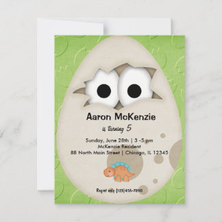 Dinosaurier Egg Einladung