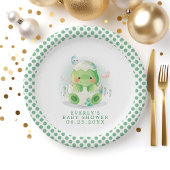 Dinosaurier Egg Watercolor Babydusche Papierplatte Pappteller