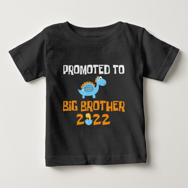 Dinosaurier-Ei-Hatching für den großen Bruder Baby T-shirt (Vorderseite)
