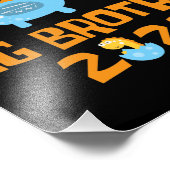 Dinosaurier-Ei-Hatching für den großen Bruder Fotodruck (Ecke)