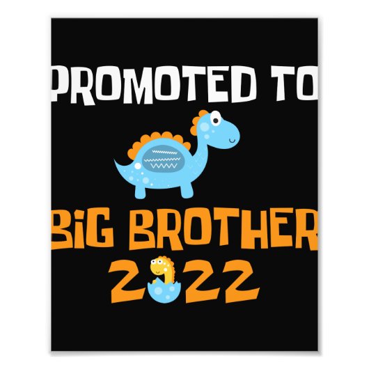 Dinosaurier-Ei-Hatching für den großen Bruder Fotodruck (Vorne)