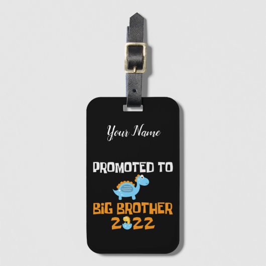 Dinosaurier-Ei-Hatching für den großen Bruder Gepäckanhänger (Vorderseite Vertikal)