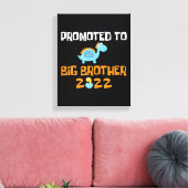 Dinosaurier-Ei-Hatching für den großen Bruder Leinwanddruck (Insitu (Wohnzimmer))