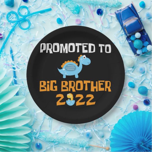 Dinosaurier-Ei-Hatching für den großen Bruder Pappteller (Party)