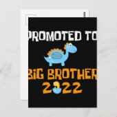 Dinosaurier-Ei-Hatching für den großen Bruder Postkarte (Vorne/Hinten)