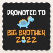 Dinosaurier-Ei-Hatching für den großen Bruder Untersetzer (Vorderseite)