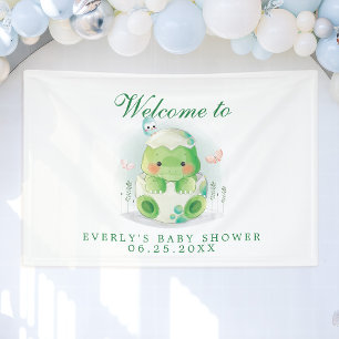 Dinosaurier-Ei Süße Babyparty-Willkommensbanner Banner