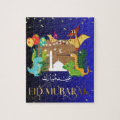 Dinosaurier-eid-Mubarak-Rätsel Puzzle (Vertikal)