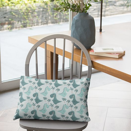 Dinosaurier Einfaches skandinavisches Kinderdesign Dekokissen