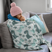 Dinosaurier Einfaches skandinavisches Kinderdesign Sherpadecke