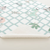 Dinosaurier Einfaches skandinavisches Kinderdesign Sherpadecke (3/4)