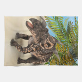 Dinosaurier Einiosaurus Geschirrtuch (Horizontal)