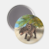 Dinosaurier Einiosaurus Magnet (Vorderseite/Rückseite)