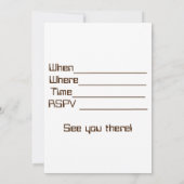 Dinosaurier Einladung zum Geburtstag (Rückseite)