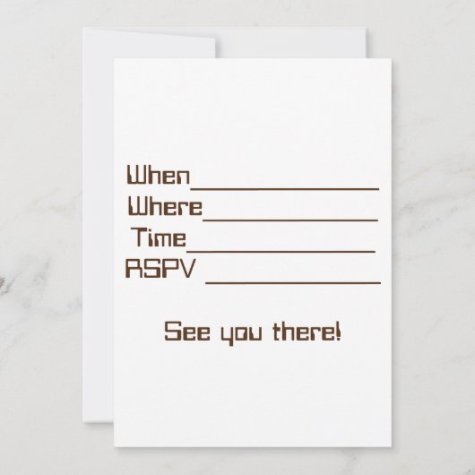 Dinosaurier Einladung zum Geburtstag (Rückseite)