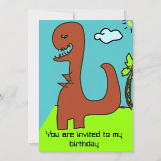 Dinosaurier Einladung zum Geburtstag