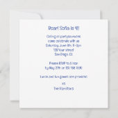 Dinosaurier Einladung zum Geburtstag, Triceratops (Rückseite)