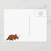 Dinosaurier Einladungspostkarte (Rückseite)