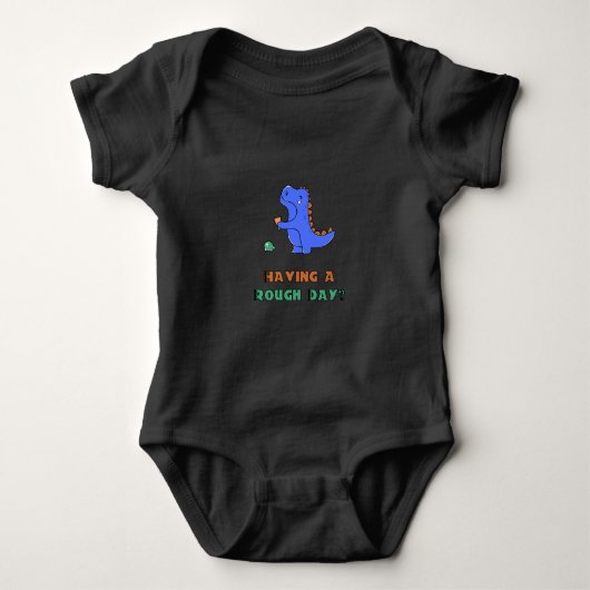 Dinosaurier Eiscreme Baby Strampler (Vorderseite)